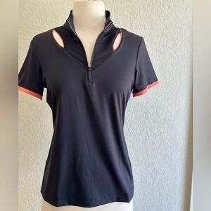 2 for $26 EP NY Golf Women's Mock Neck 1/4 Zip Polo Size Small NWT